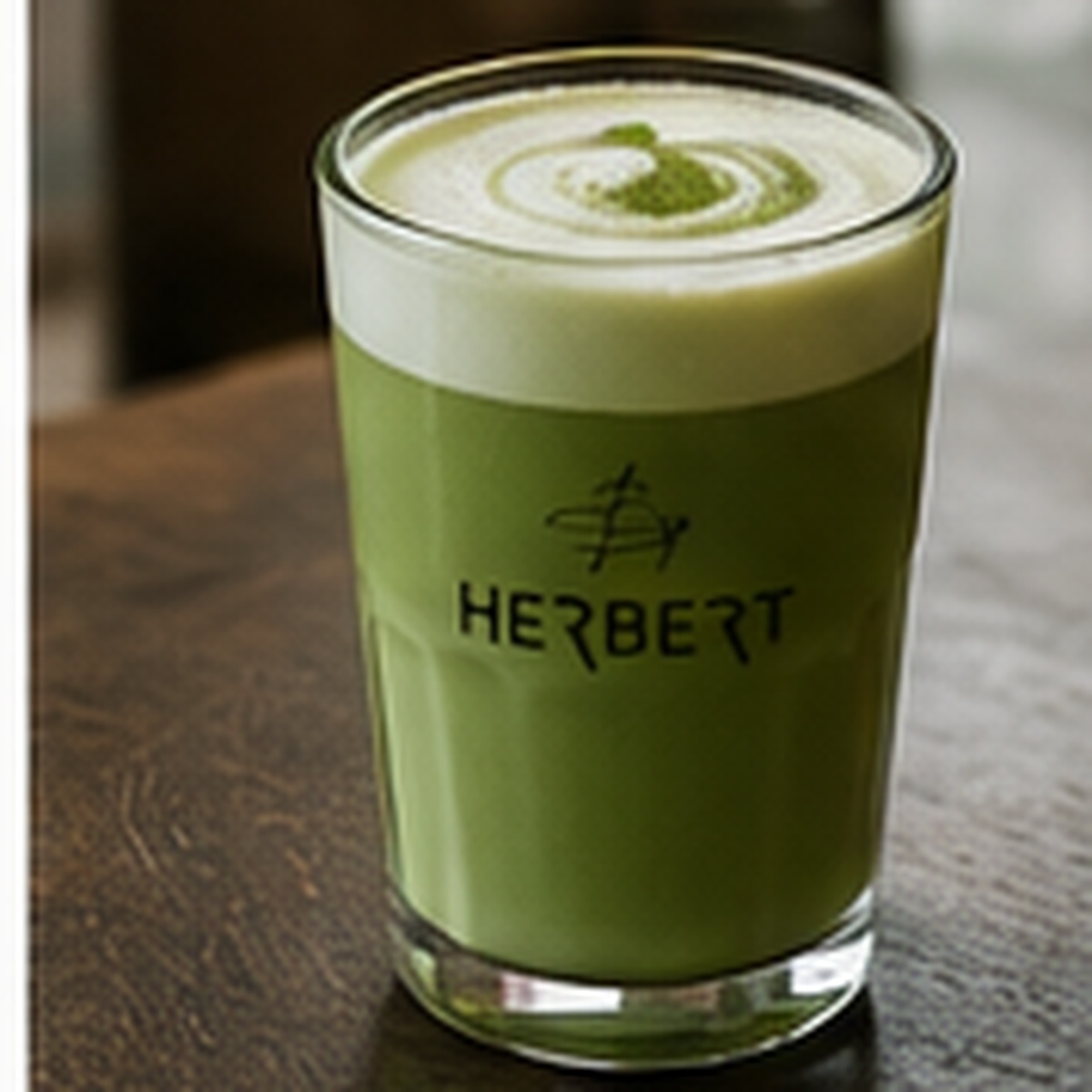 Matcha latte bij Bij Herbert