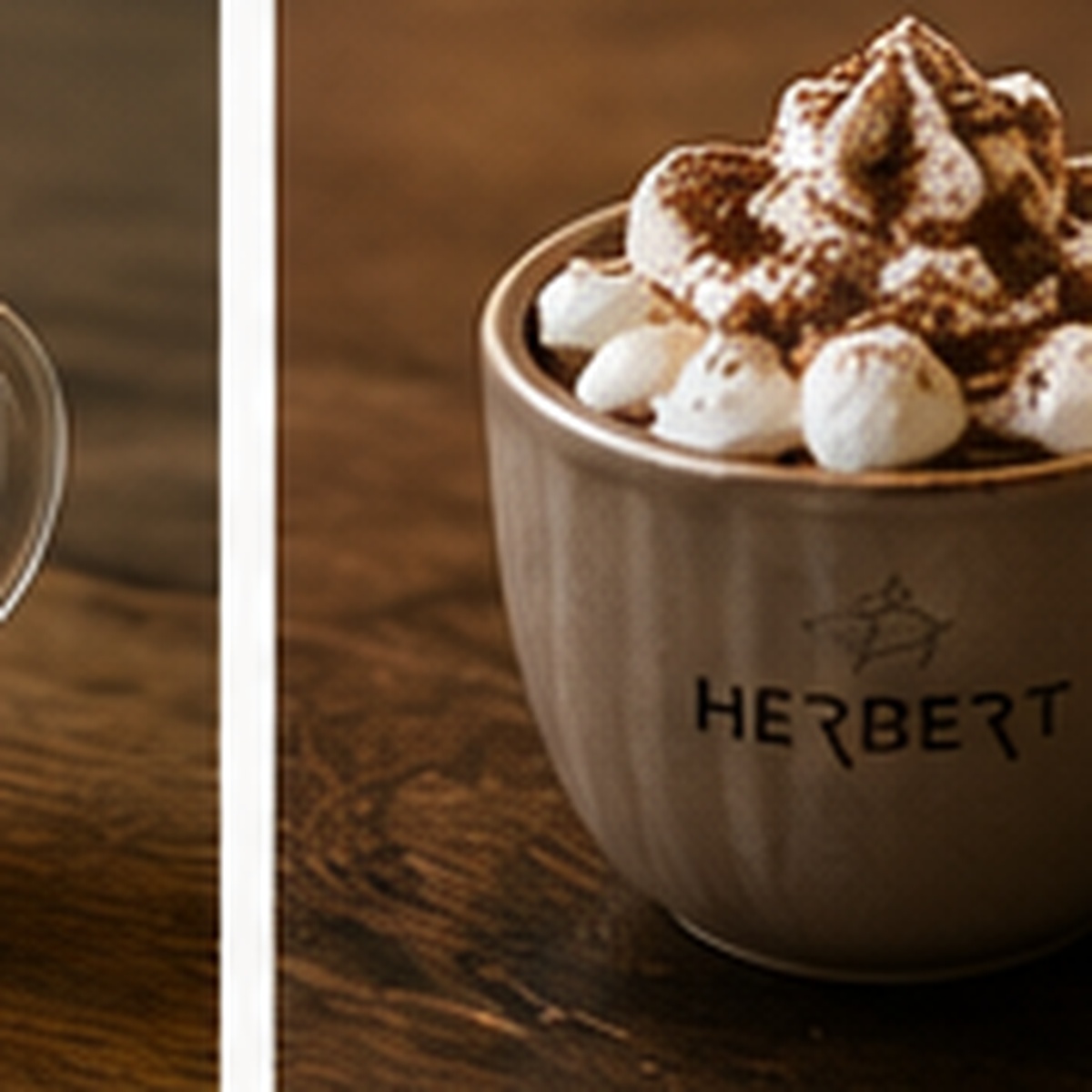 Warme chocolademelk bij Bij Herbert